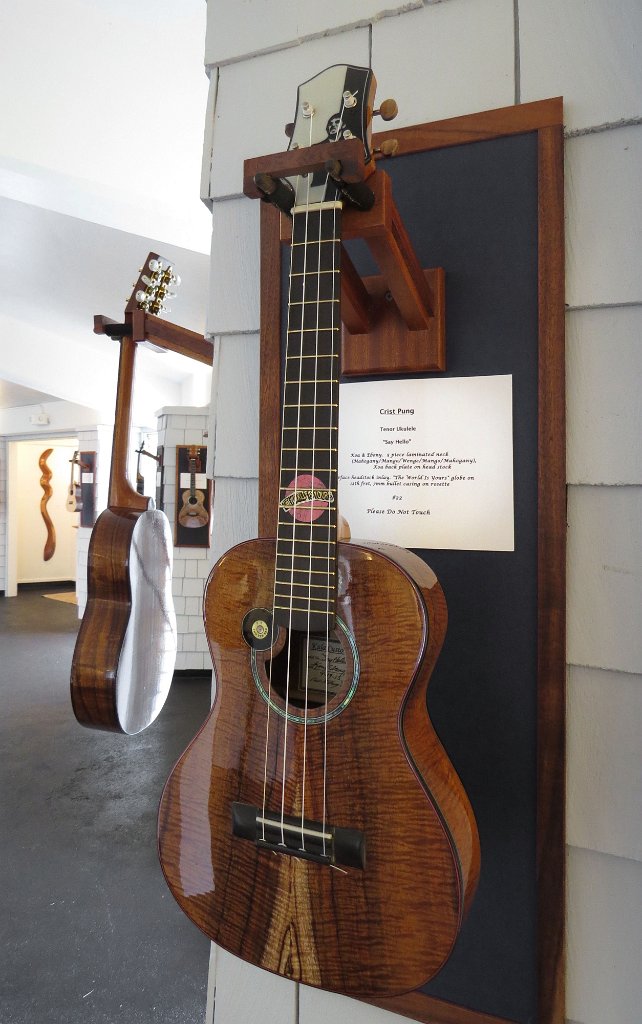 Koa tenor ukulele by Crist Pung